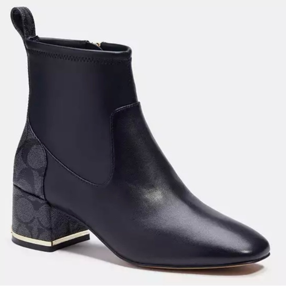 Coach Nala Black Ankle Boots